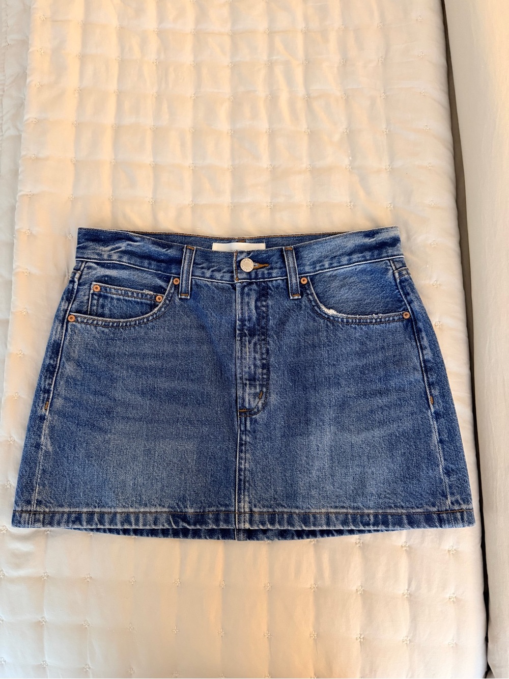 Denim Forum Mini Skirt